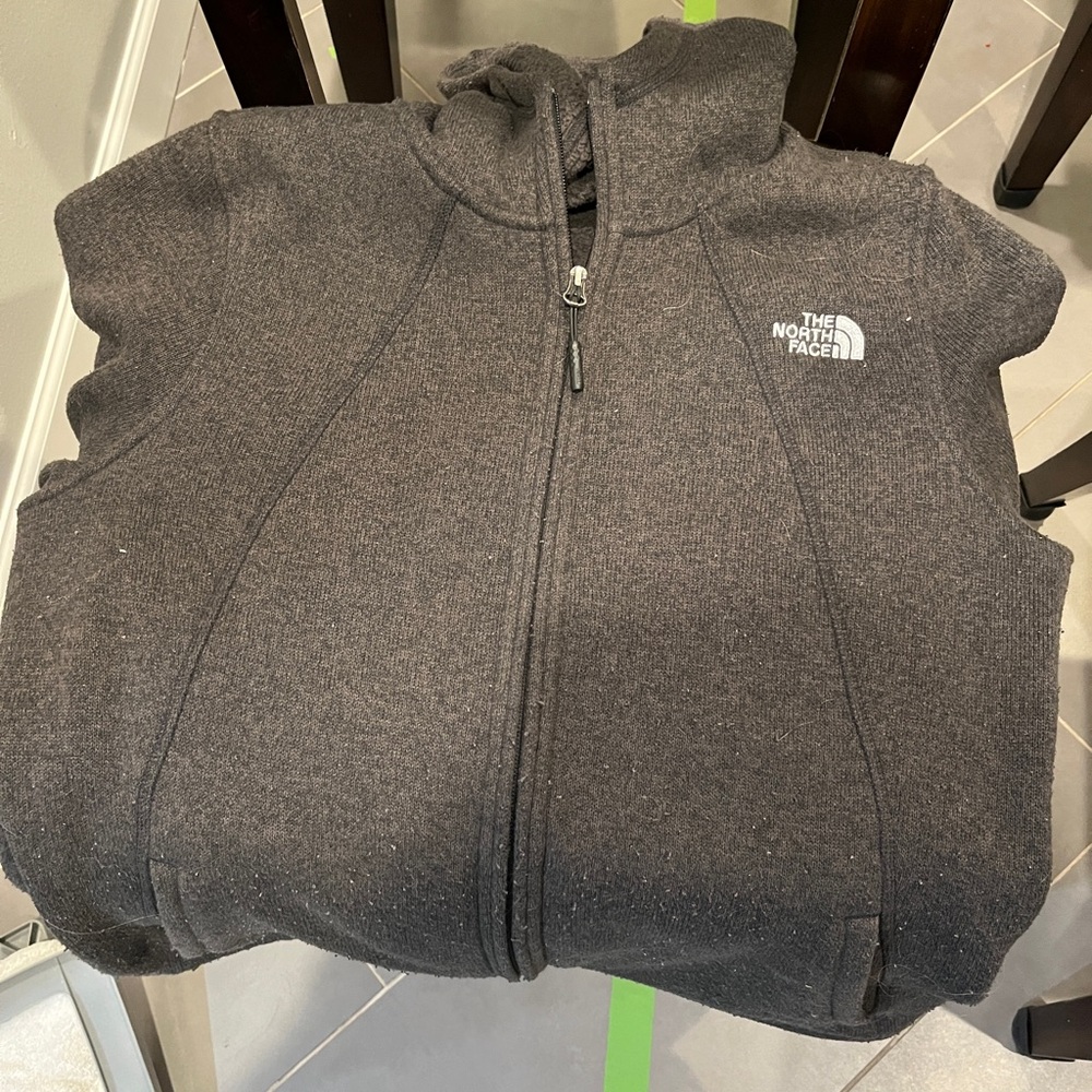 The North Face charcoal grey Full-Zip sweater jacket